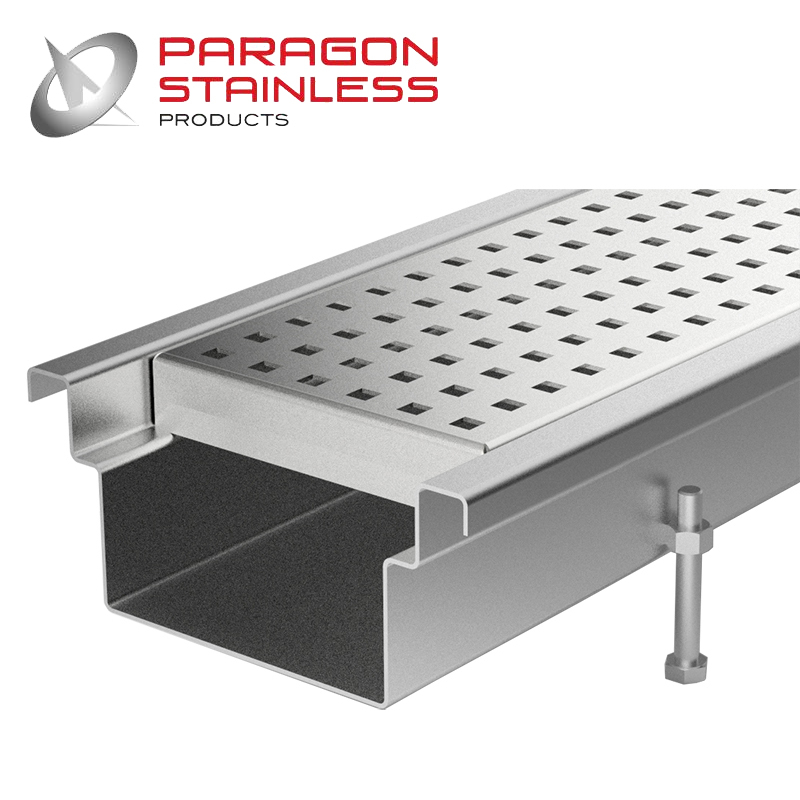 Paragon Stainless Type RE175 Return Edge Channel - Straight | Drainage ...