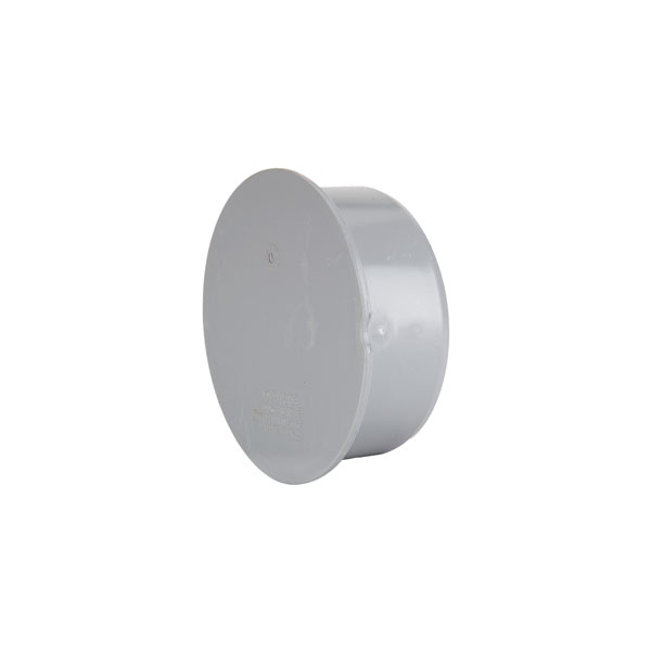 Polypipe Soil 110mm Socket Plug - Grey | Drainage Superstore®