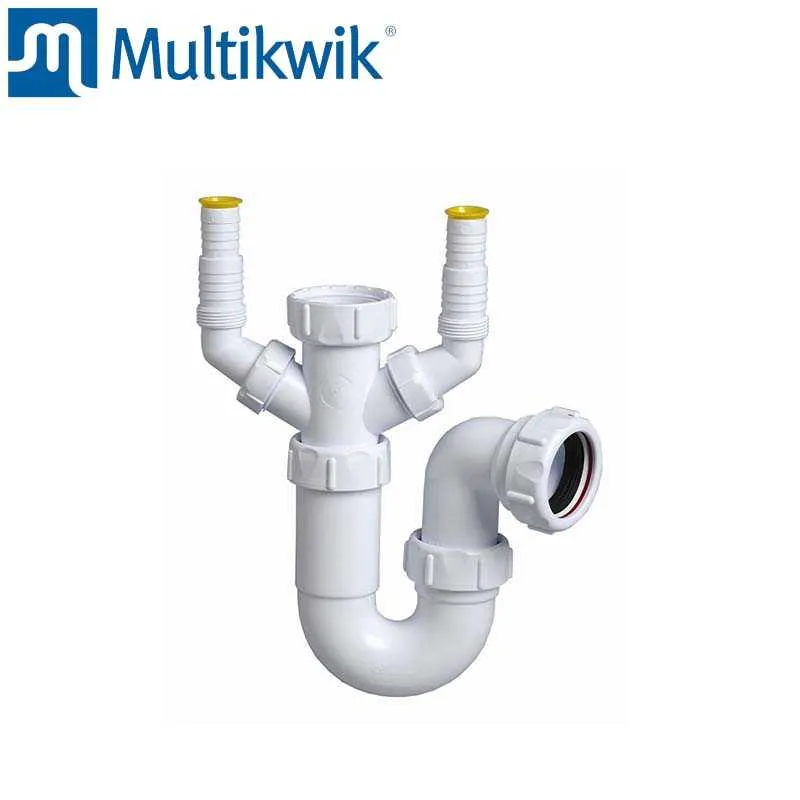 Multikwik Washing Machine Double Connection Utility Trap 40mm multikwik-washing-machine-double-connection-utility-trap-40mm