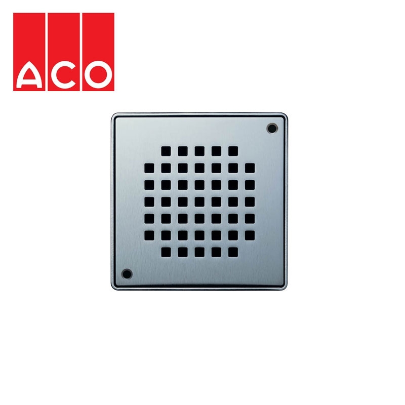 ACO Shower Gully Quadrato Grate for Tiled Flooring 135mm x 135mm