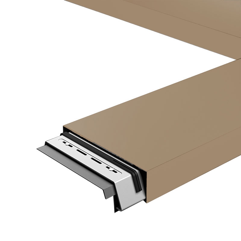 Aluminium Coping Skyline 302mm x 3m - Brown Beige