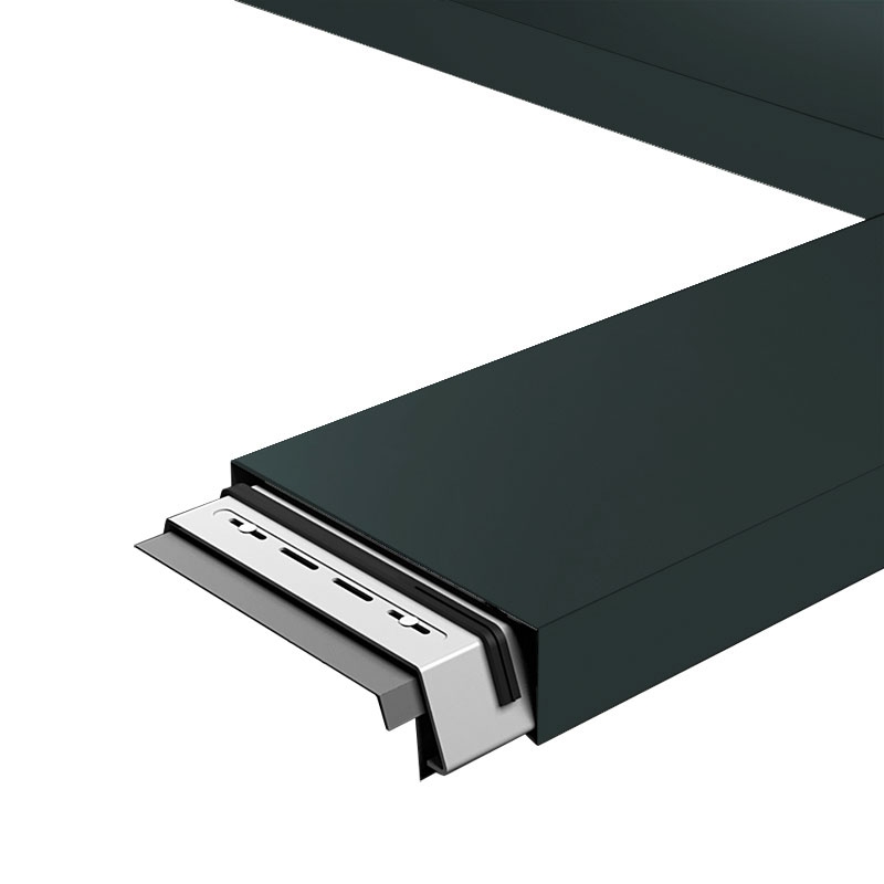 Aluminium Coping Skyline 482mm x 3m - Mouse Grey