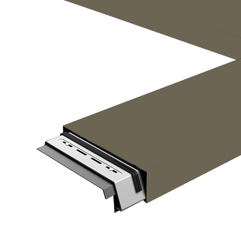 Aluminium Coping Skyline 662mm x 3m - Beige Grey