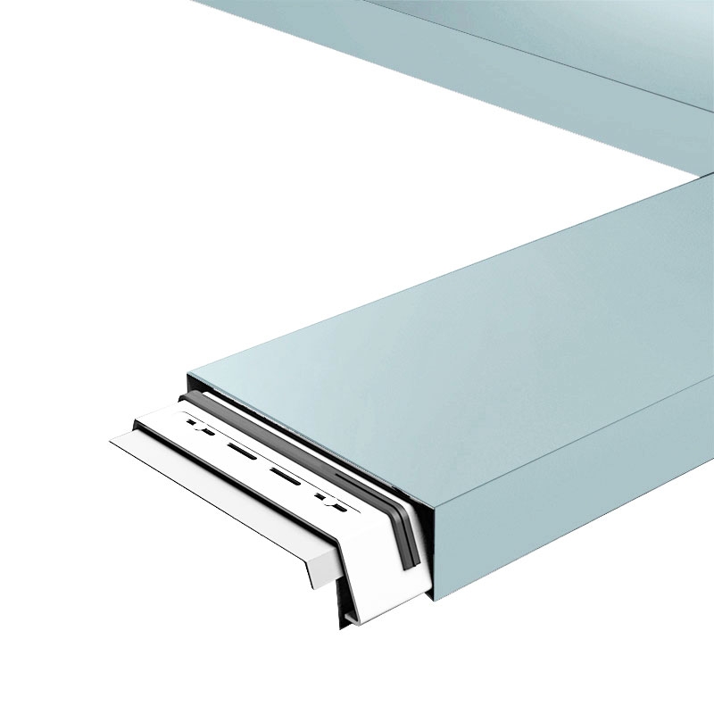 Aluminium Coping Skyline 362mm x 3m - Silver Metallic Gloss