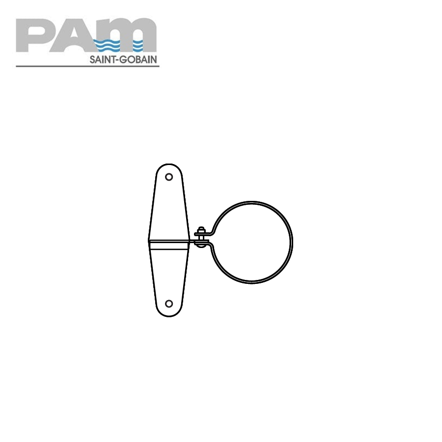 Timesaver Mild Steel Soil Pipe Restraining Bracket - 100mm
