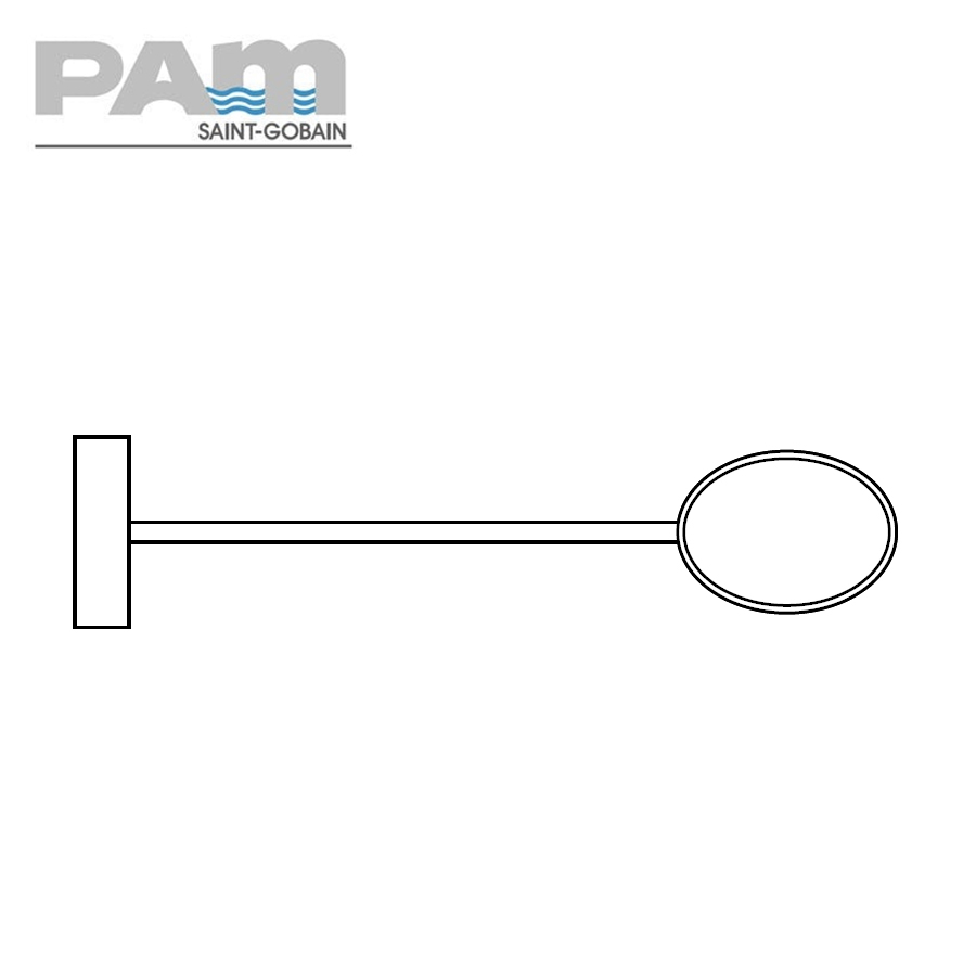 Timesaver Mild Steel Soil Pipe Restraining Bracket with Extended Arm - 100mm