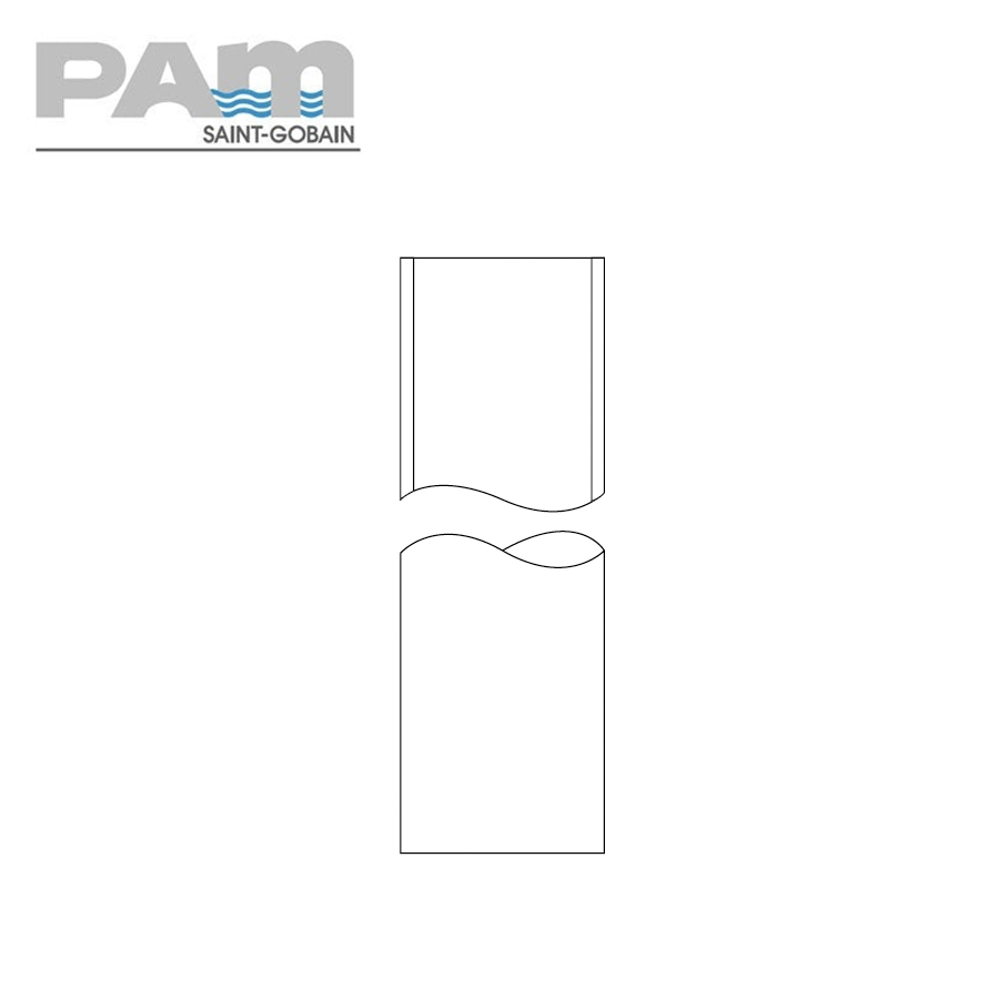 Timesaver Cast Iron Soil Heritage Pipe Double Spigot - 1800mm x 75mm