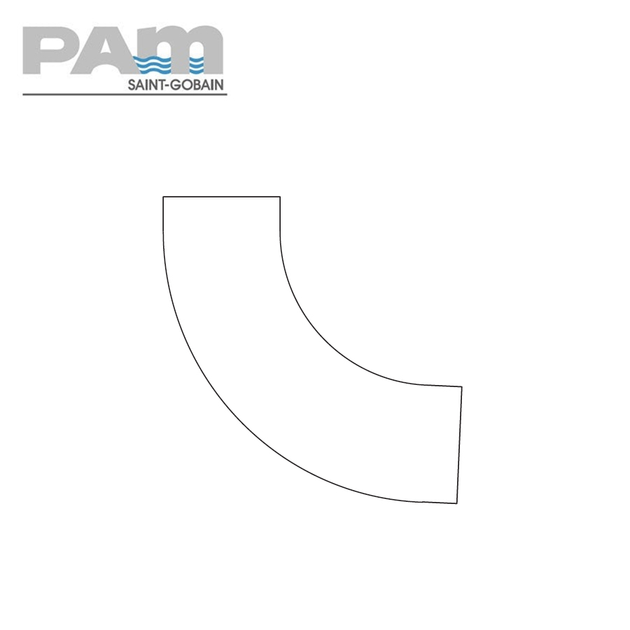 Timesaver Cast Iron Soil Pipe 87.5 Degree Long Radius Bend - 75mm