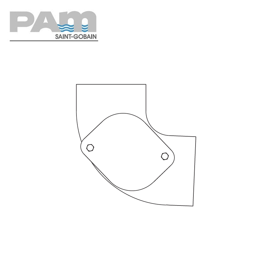Timesaver Cast Iron Soil Pipe 87.5 Degree Short Radius Bend with Side Access - 100mm