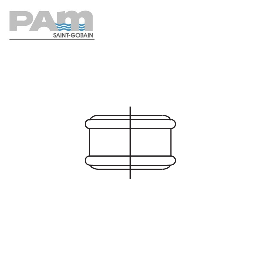 Timesaver Cast Iron Soil Heritage Pipe Coupling without Ears - 100mm