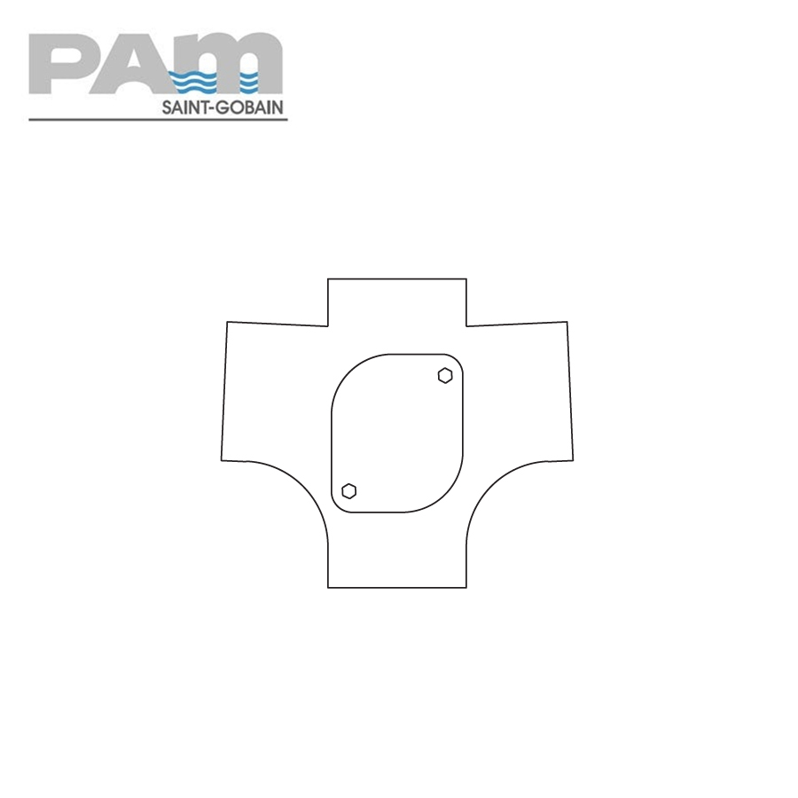 Timesaver Soil Pipe 87.5 Degree Double Branch with Access - 100mm x 100mm