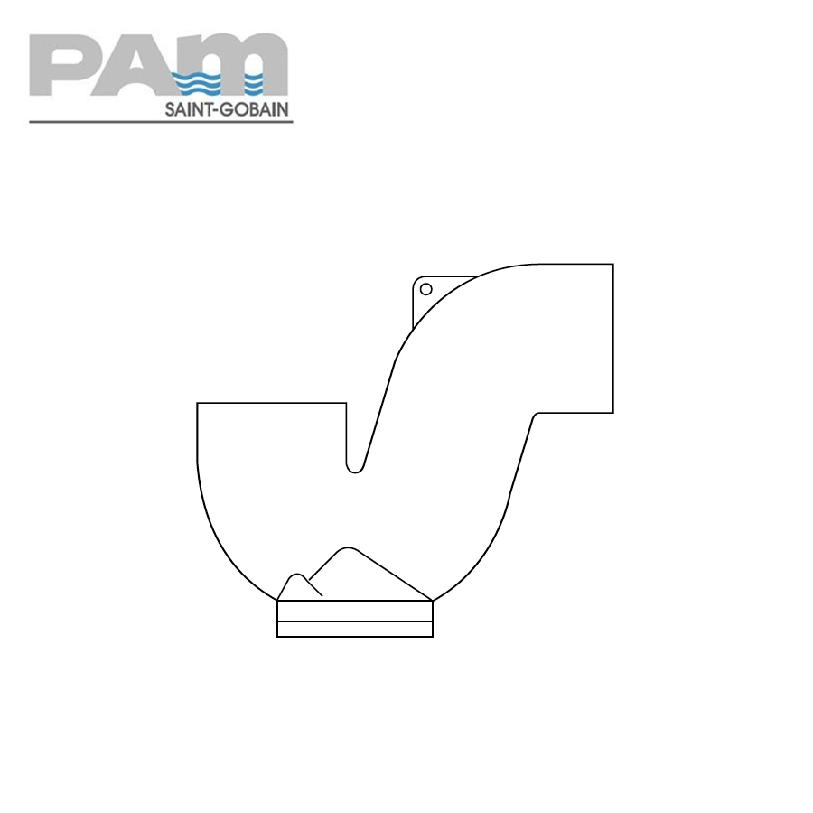 Timesaver Soil Pipe P Trap with Heel Access - 75mm
