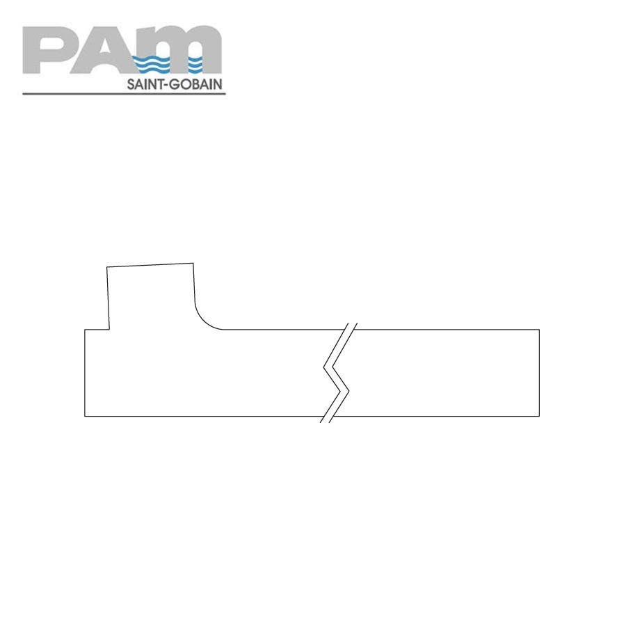 Timesaver Soil Pipe 87.5 Degree Branch Long Tail - 915mm x 100mm x 100mm