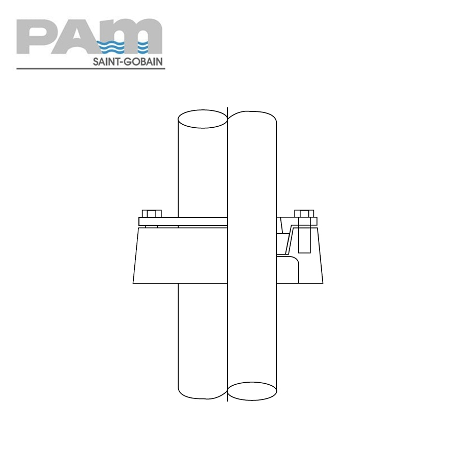 Timesaver Cast Iron Soil Pipe Roof Vent Connector for Asphalt - 100mm
