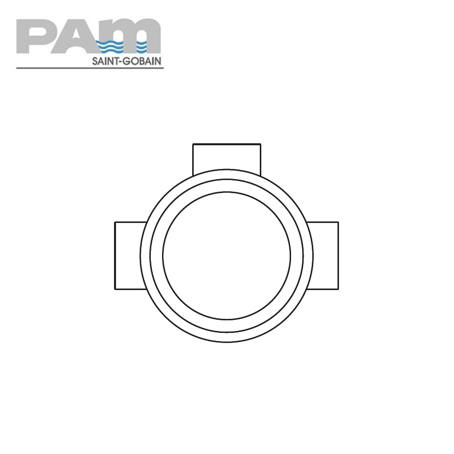 Timesaver Cast Iron Drain Pipe Raising Piece with 100mm Inlets - 225mm