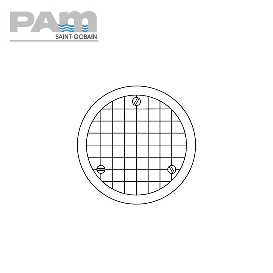 Timesaver Cast Iron Drain Pipe Sealed Plate and Frame - 200mm