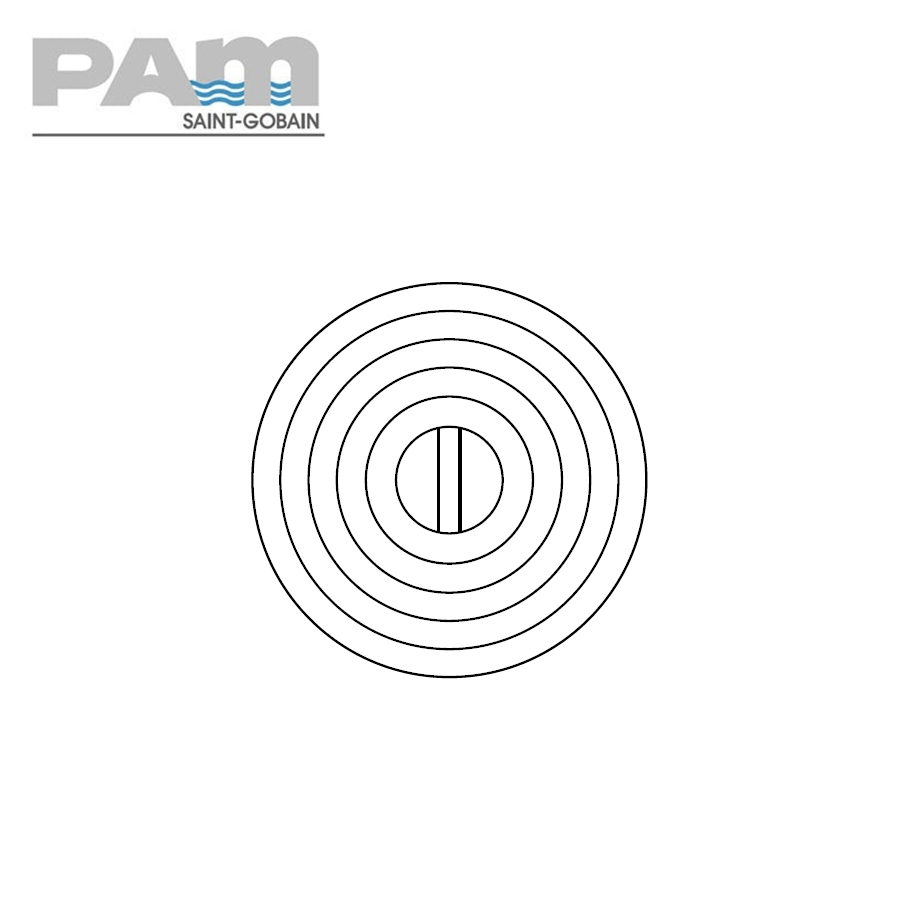 Timesaver Cast Iron Drain Pipe Greased Sealed Plate and Frame - 200mm
