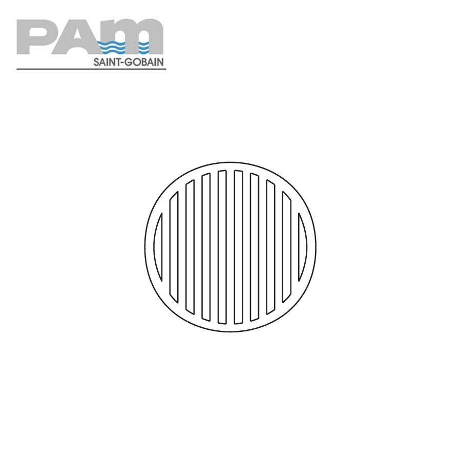 Timesaver Cast Iron Drain Pipe Light Grate - 265mm