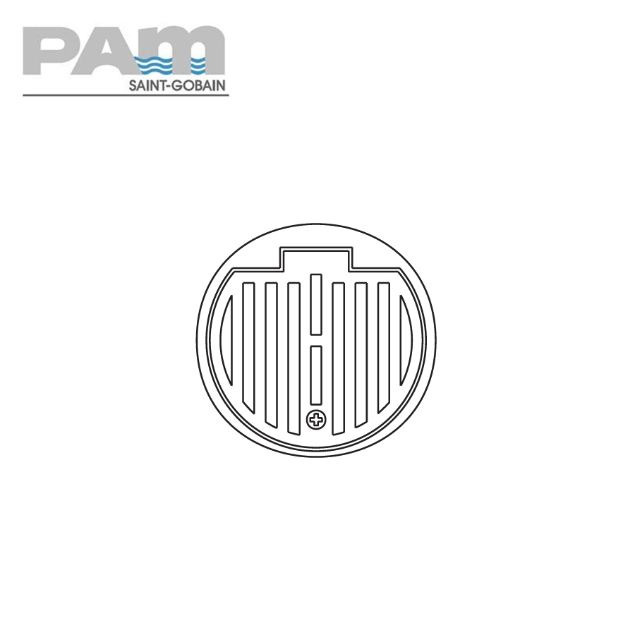 Timesaver Cast Iron Drain Pipe Hinged and Locking Grate - 265mm