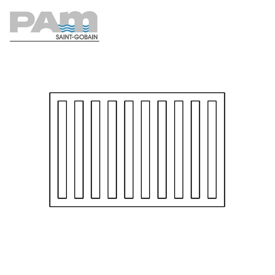 Timesaver Cast Iron Drain Pipe Grate for Rainwater Shoe - 240mm x 140mm