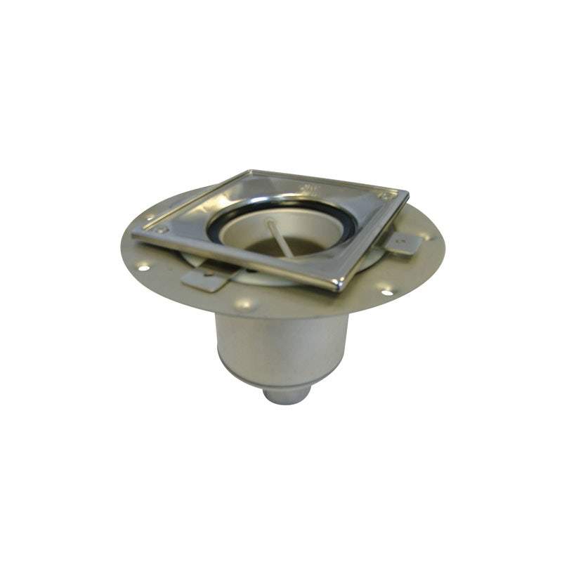 Aco Trapped Shower Gully Vertical Outlet For Tiled Flooring - 110Mm Stainless Steel