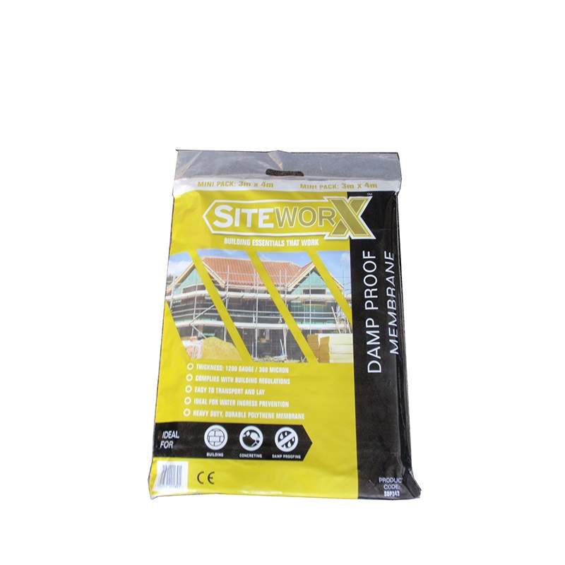 Siteworx Damp Proof Membrane Mini Pack 1200G/300Mu - 4M X 5M