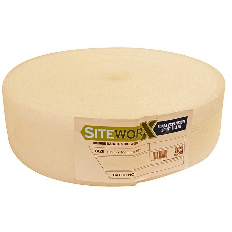 Siteworx Cream Foam Expansion Joint Filler 10Mm X 100Mm X 10M