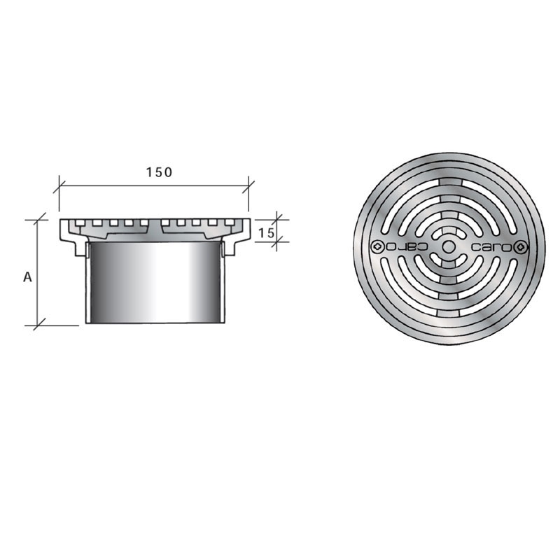 Replacement Clamp Grate and Trap Set for Vinyl Sheet Flooring - White