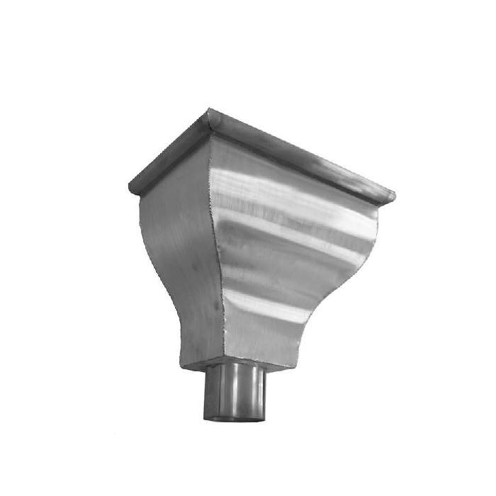 Metal Gutta Silver Stainless Steel Hopper Head Catherine - 80Mm