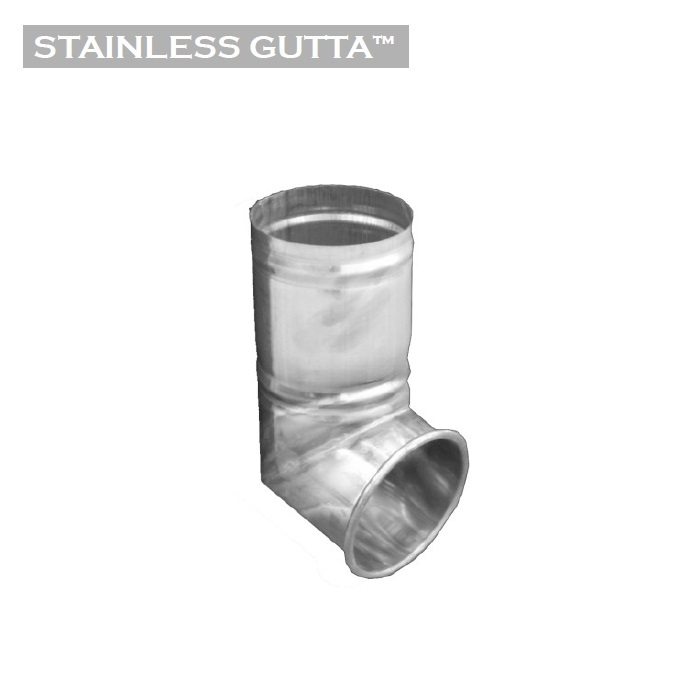Metal Gutta Stainless Steel Round 80mm Downpipe Shoe