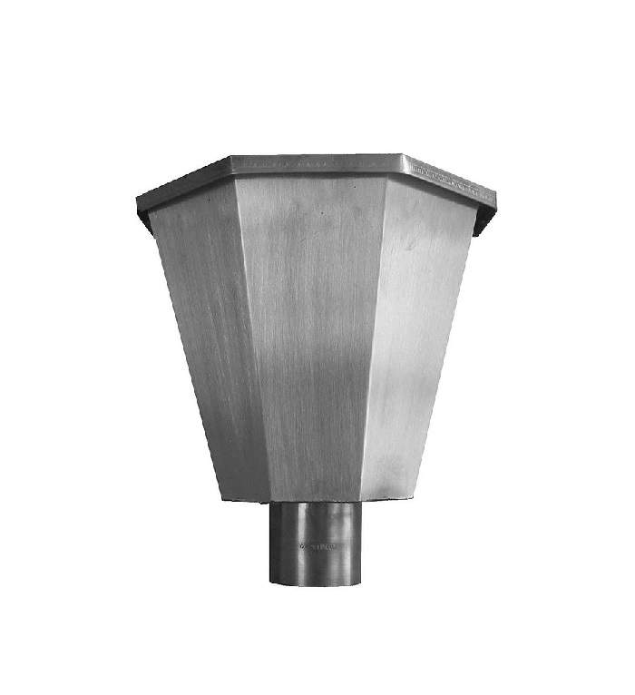 Metal Gutta Silver Stainless Steel Hopper Head Margaret - 80Mm