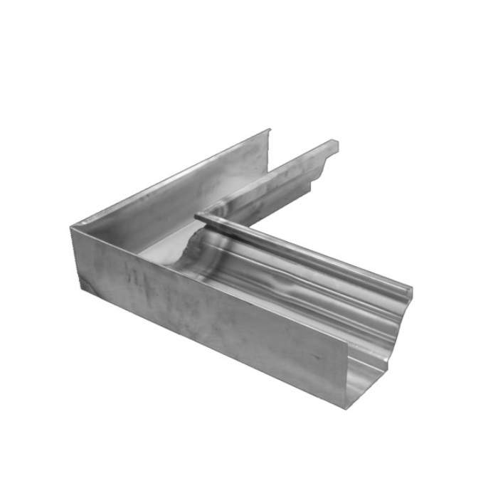 Metal Gutta Silver Stainless Steel 127Mm Ogee Gutter Internal Corner - 135Dg