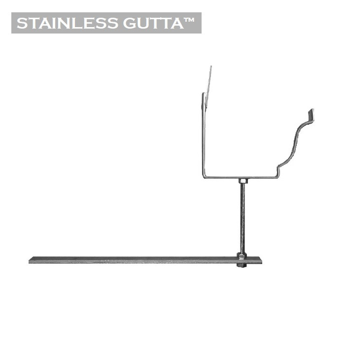 Metal Gutta Stainless Steel 127mm Ogee Gutter Rise and Fall Bracket