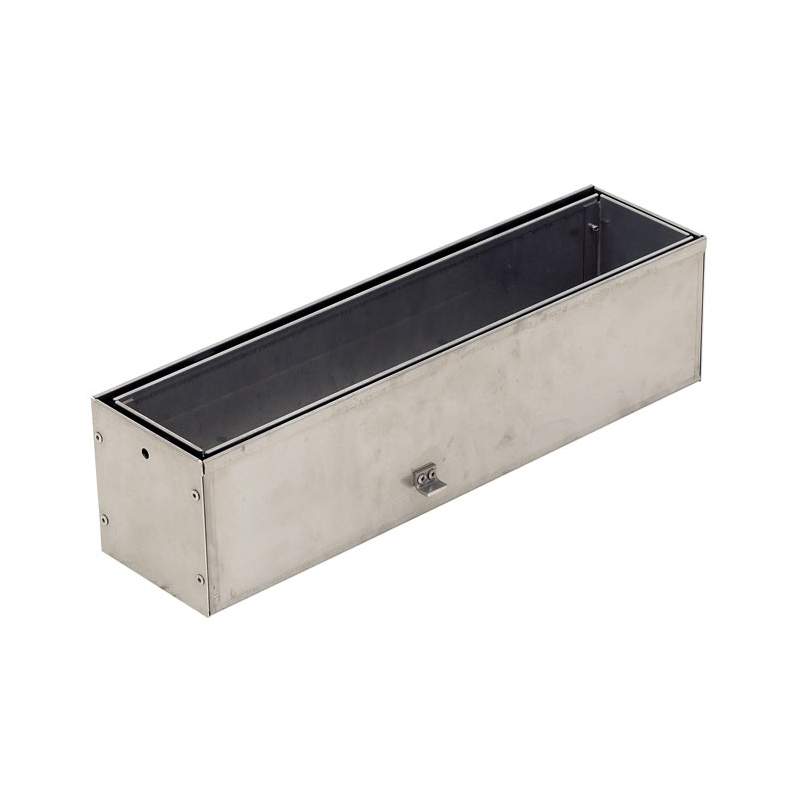 Aco Multidrain M100ds Stainless Steel Brickslot Access Unit - 500Mm Concrete