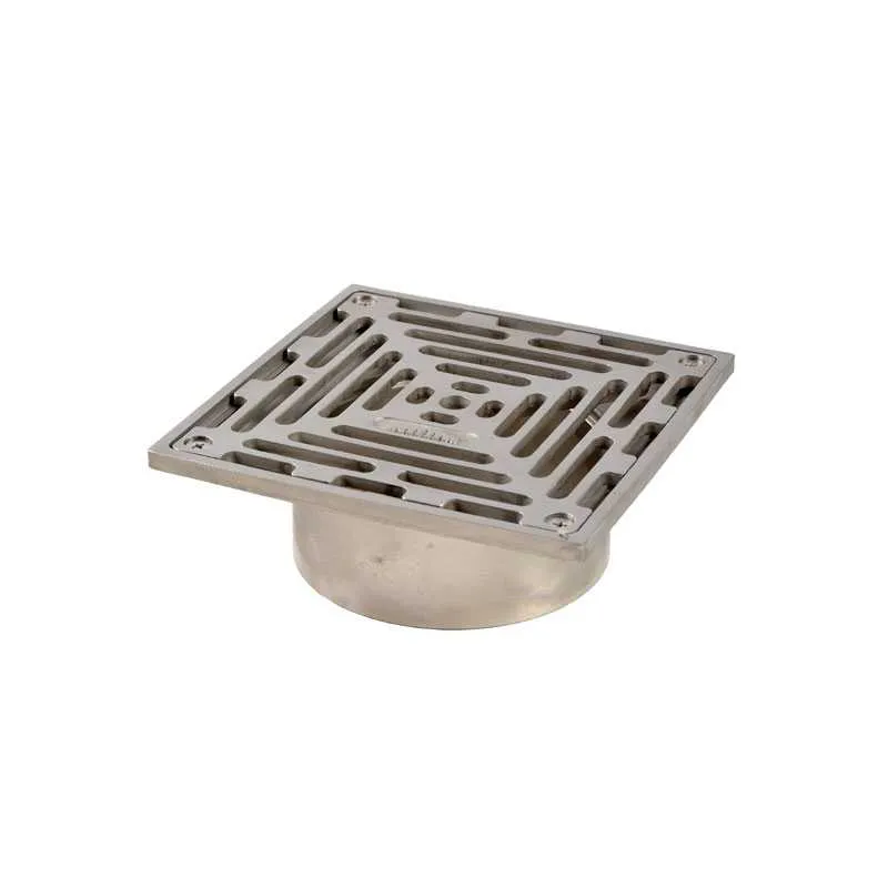150mm Gully Riser Pam Building Stainless Steel Gully Grating Direct Fit - 150mm x 150mm ...