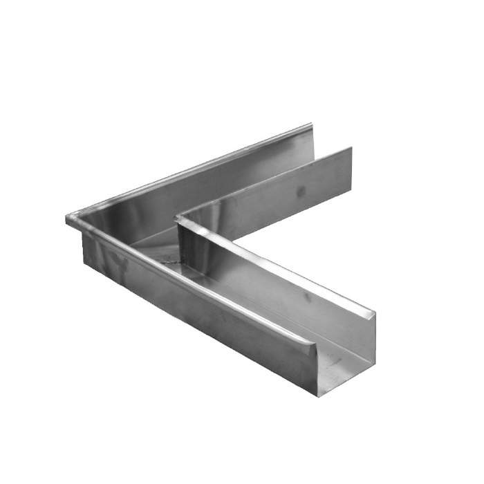Metal Gutta Silver Stainless Steel 90Mm Box Gutter External Corner - 135Dg