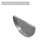 Metal Gutta Stainless Steel 125mm Half Round Gutter Stop End