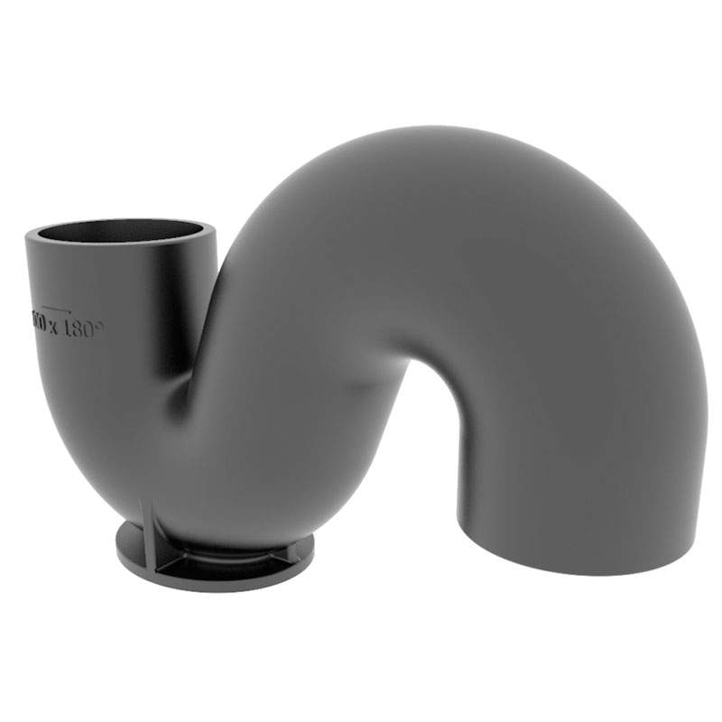 Pam Building Products Pam Building Cast Iron Drain Pipe 180 Degree Gully Trap - 100Mm