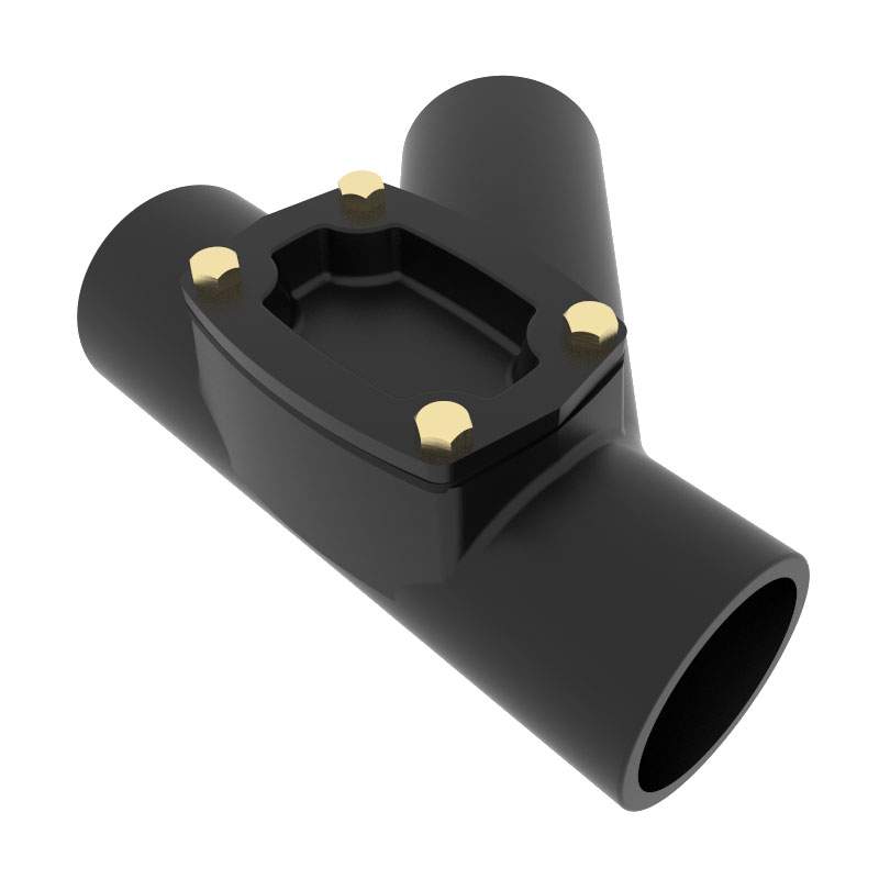 Pam Building Products Pam Building Cast Iron Drain Pipe 87.5 Degree Branch With Right Hand Access - 225Mm X 150Mm