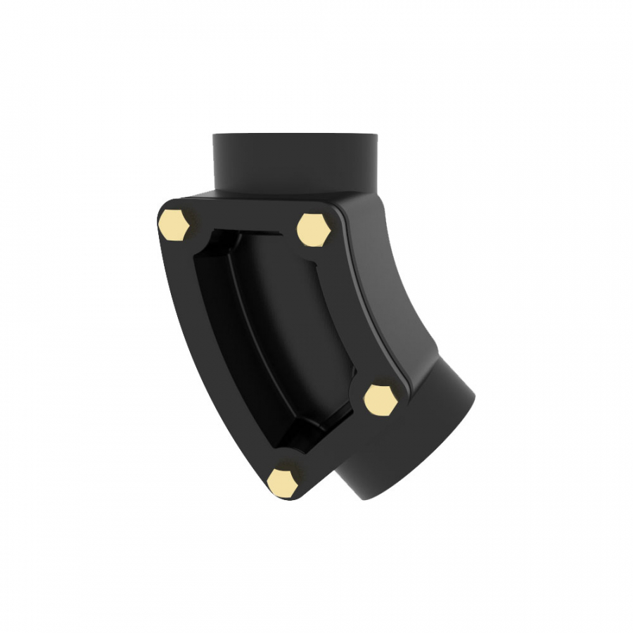 Pam Building Cast Iron Drain Pipe 45 Degree Medium Radius Bend with ...