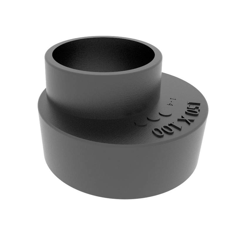 Pam Building Products Black Pam Building Cast Iron Drain Pipe Diminishing Pipe - 225Mm X 200Mm