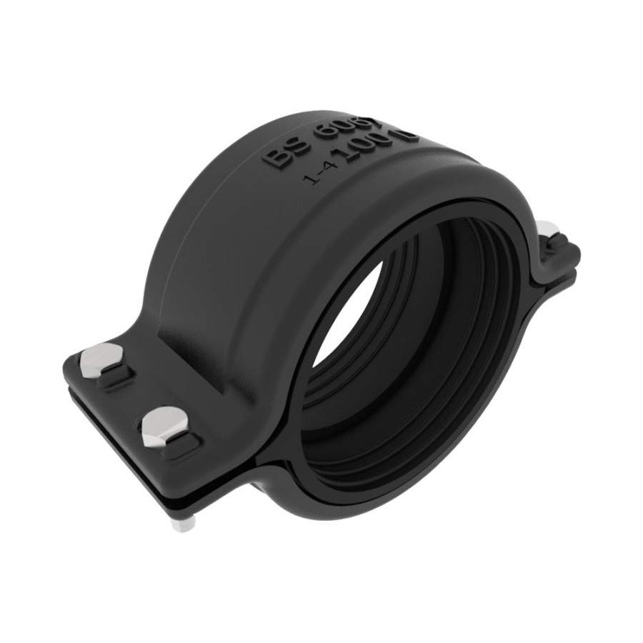 Pam Building Products Black Pam Building Cast Iron Drain Pipe Stepped Coupling - 100Mm
