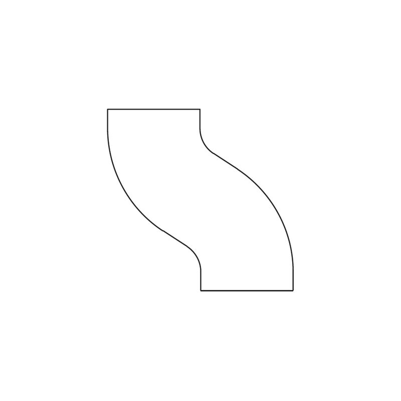 Timesaver Soil Pipe Offset with 225mm Projection 100mm Drainage