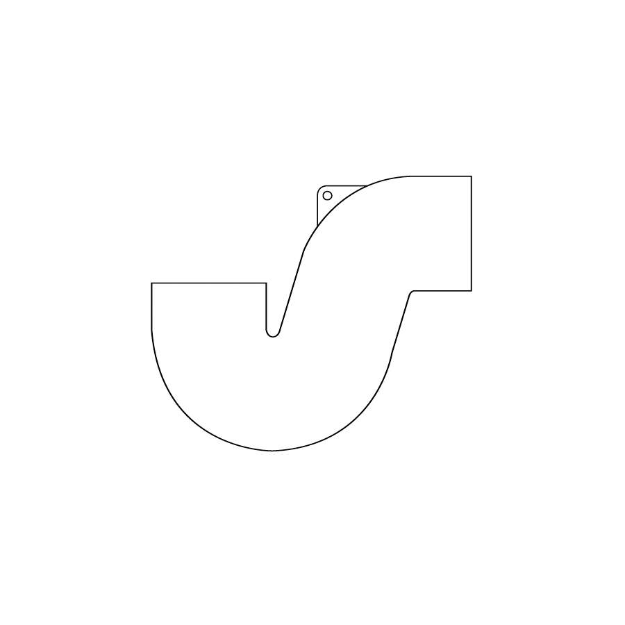 Pam Building Products Black Pam Building Soil Pipe P Trap - 100Mm Cast Iron