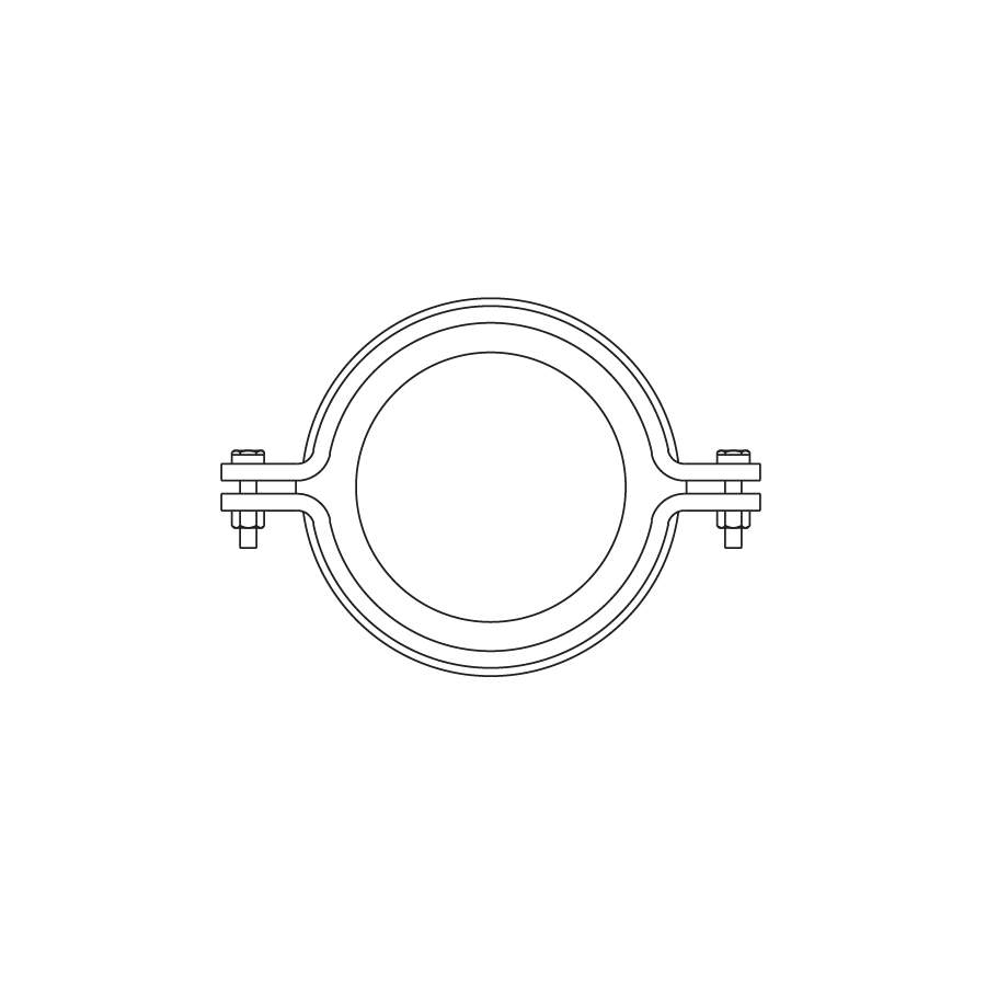 Pam Building Products Pam Building Cast Iron Drain Pipe Standard Coupling - 100Mm