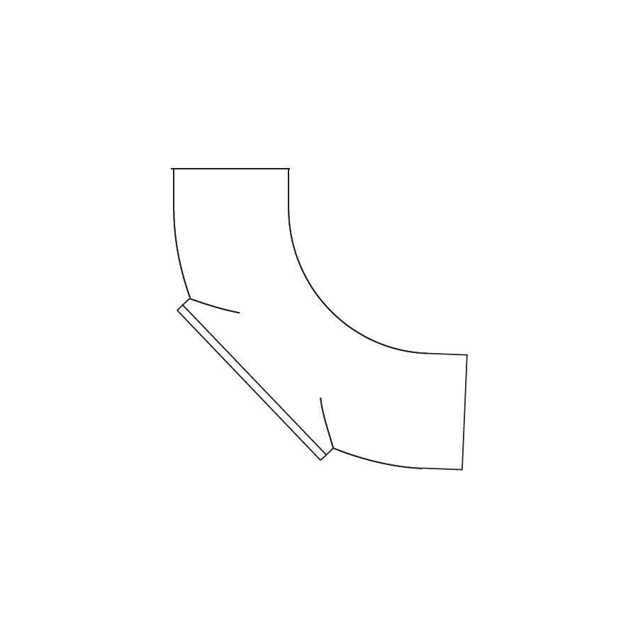 Pam Building Products Pam Building Cast Iron Drain Pipe 87.5 Degree Medium Radius Bend With Rear Access - 225Mm