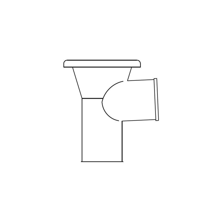 Pam Building Products Pam Building Cast Iron Drain Pipe Gully Inlet With Horizontal Branch - 100Mm X 100Mm Body Only