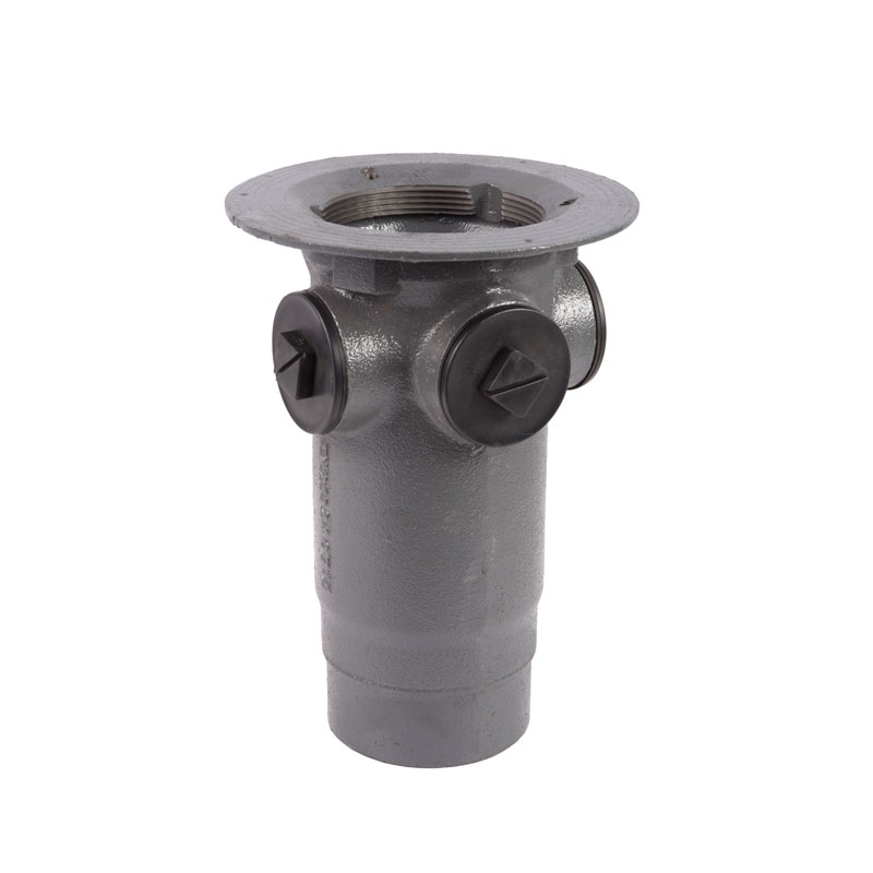 VortX Cast Iron Gully S Trap Body Trapped 110mm Outlet 