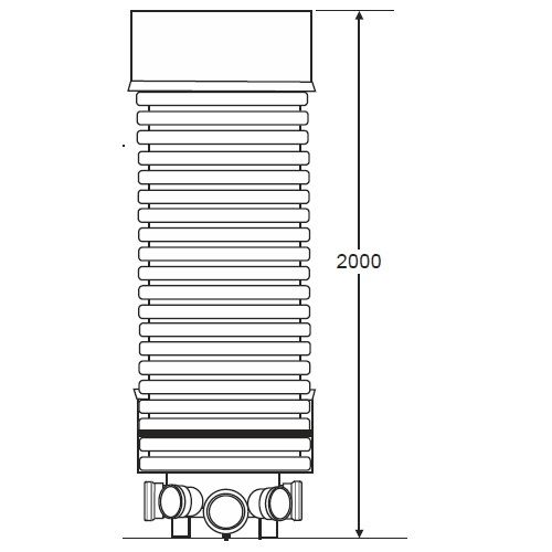 Accesso IC160 600mm Adoptable Inspection Chamber Kit - 2000mm Invert ...