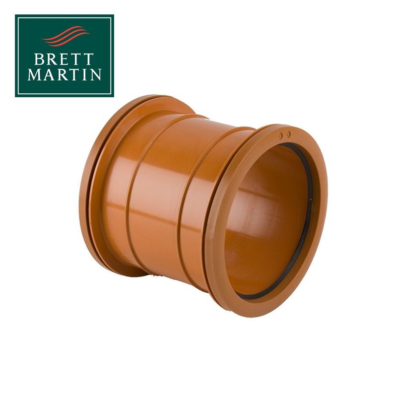 Underground Drain Pipe Double Socket PVC Pipe Slip Coupler 110mm